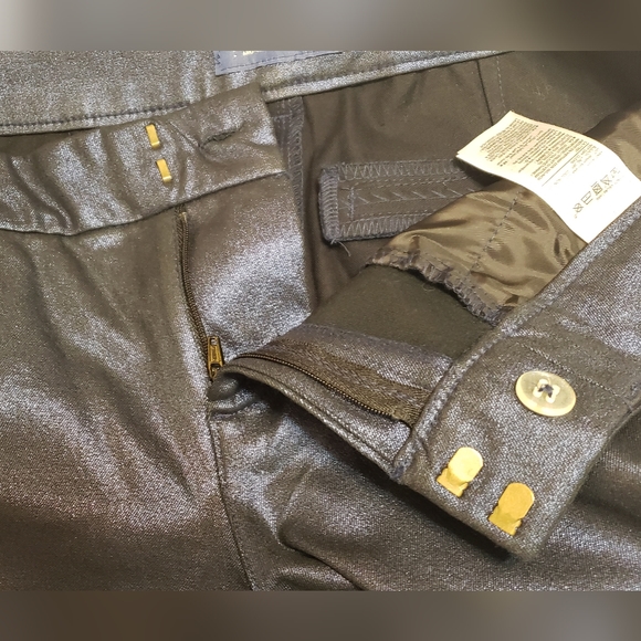 Old Navy Women's Blue Shimmer Pixe Mid Rise Size 4 - Picture 4 of 15